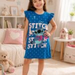 فستان بناتي قطن - Stitch