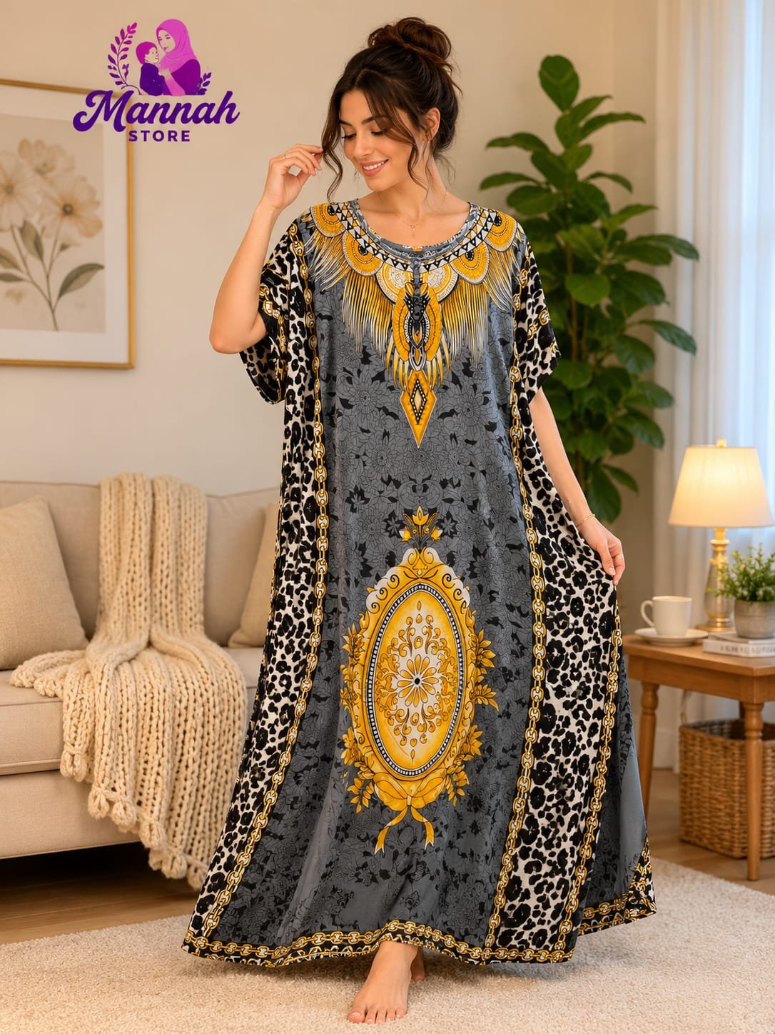 WhatsApp Image 2026-08-29 at 5.01.53 PM عباية حريمي فيسكوز نص كم - الصورة 1