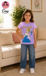 ⁦تيشيرت بناتي قطن سندريلا Cinderella⁩ - الصورة ⁦4⁩