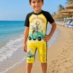 مايوه أولادي قطعة واحدة شورت Gather Together