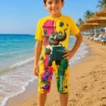مايوه أولادي قطعة واحدة شورت Elephant