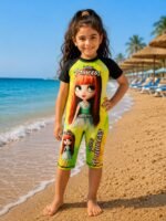 مايوه بناتي قطعة واحدة شورت Little Princess