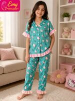 بيجامة كلاسيك بناتي قطعتين Hello Kitty
